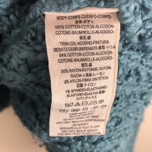 Free People Pandora Cropped Chunky Knit Sweater M - Picture 8 of 9